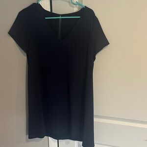 Classic Black V-Neck Women's Top